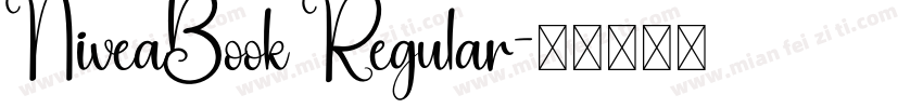 NiveaBook Regular字体转换